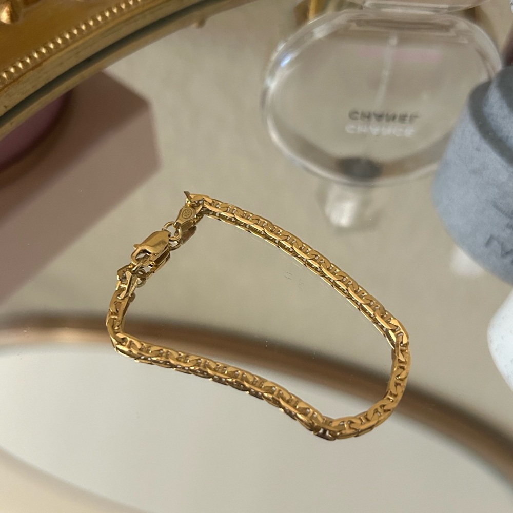 High quality 18K Gold vermeil bracelet